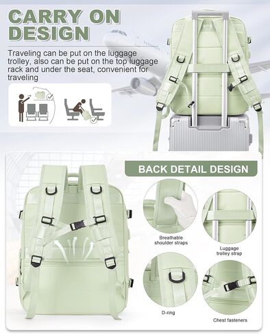 WINSPANSY تخزين كبير التخزين فراغ الانضغاط حقائب الظهر على ظهر حقيبة ظهر مع مضخة الملابس 18x14x8 العمل الشخصي العمل على الأعمال التجارية الكلية الكلية المحمولة. in Kuwait