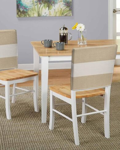 Chair Back Cover for Dining Room Set of 6 Farmhouse Khaki and Vintage Brown Color Block Striped Kitchen Chair Protecter Slipcovers for Holiday Party,Weeding,Banquet,Events Decor Burlap Texture in Saudi Arabia