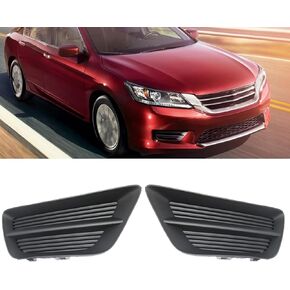 1 Pair Fog Light Cover for 2013 2014 2015 Accord Sedan, Front Bumper Fog Light Trim Left & Right Side | HO1039112 | HO1038112