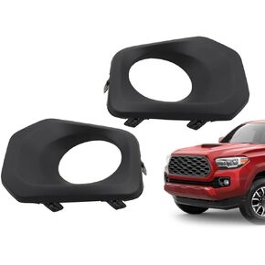 Front Fog Light Lamp Cover Bezel Left and Right Compatible with Tacoma 2016-2020 5212704020 5212804020