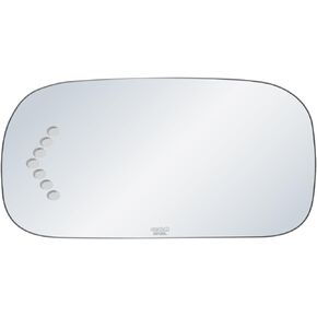exactafit 8341SL Driver Side Mirror Glass Left Replacement With Turn Signal Arrow Compatible With 2003-2005 Cadillac DeVille