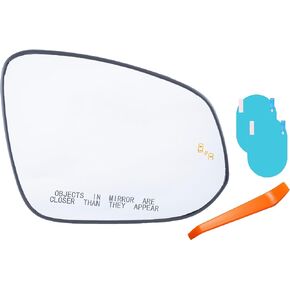 Passenger Side Mirror Glass Replacement Compatible with Toyota RAV4 2013-2024, Tacoma 2016-2024, 4RUNNER 2014-2024, Heated, with Blind Spot Detection, Without Auto Dimming