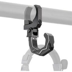 KEMIMOTO Roll Cage Helmet Hook Fits 1.6"-2" Roll Bar, Heavy Duty Aluminum UTV Hanger for Headset Helmet, Compatible with Polaris RZR Ranger, Can Am X3, Teryx, Rhino Wolverine