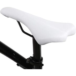 Bike Seat, 2 Colors Shockproof Wear-Resistant PU Leather Bicycle Saddle Cycling Cushion