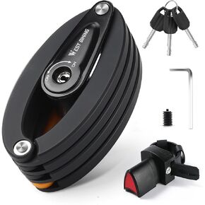 قفل دراجة قابل للطي مع 3 مفاتيح، قفل دراجة شديد التحمل مضاد للسرقة مع حامل عاكس، قفل سلسلة دراجة أمان بطول 2.8 قدم للدراجات أو السكوتر أو الدراجة الإلكترونية أو عربة الأطفال أو الجهاز الخارجي in Kuwait