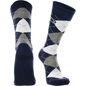 TCK Penn State Nittany Lions Argyle Dress Socks NCAA Fanwear Crew Length