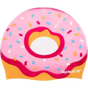 Sporti Limited Edition Silicone Swim Cap for Adult with Dimension Height 7.6" - Opening 7.5", Swimming Cap Variety of Design