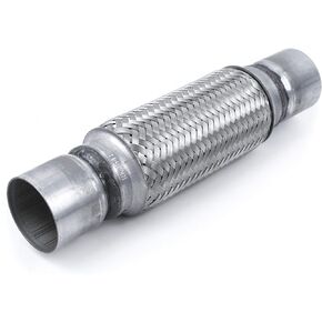 قوة ملحوظة RP، أنبوب عادم مرن RK7541 مقاس 2.25 بوصة × 8 بوصة مصنوع من الفولاذ المقاوم للصدأ شديد التحمل مقاس 12 بوصة OL