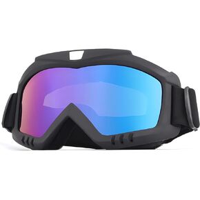Bike Goggles Motorcycle Goggles Riding/Dirt/Ski/ATV Motion Goggles Racing Helmet Goggles Motocross Goggles Ski Goggles Windproof Glasses for Adults