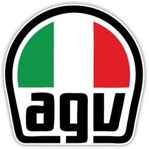 AGV sticker decal 4" x 4"