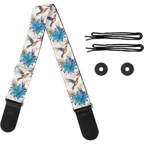 Guitar Straps for Acoustic/Electric Guitar/Bass Straps, Soft Adjustable Guitar Straps, Adjust Length 33.1-56.3in