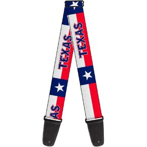 Buckle-Down Guitar Strap Texas Flag Texas 2 Inches Wide