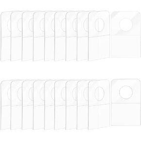 600 Pieces Slot Hole Hang Tabs Plastic Adhesive Hang Tags Hook Wall Merchandise Hanging Sticky Tabs for Store Retail Displays, 7/8" x 1-1/4"