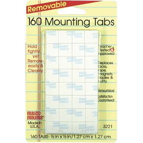 Removable Mounting Tabs - 160 Count