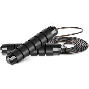 Jump Rope, Tangle-Free Rapid Speed Jumping Rope Cable with Ball Bearings for Women, Men, and Kids, Adjustable Steel Jump Rope Workout with Foam Handles for Fitness, Home Exercise & Slim Body