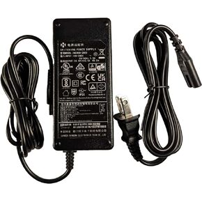 24V AC Power Adapter Compatible with Logitech 190542-0000 G25 G27 G29 G920 Racing Wheel, ADP-18LBB 190211-0010 190211-A030 EX, MOMO Force EVO, Strike Force 3D Game Steering Wheel, UL Listed