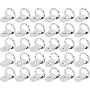 30PCS 1/4" D-Ring Tie Downs Anchor Metal Hanging Lashing Ring for Loads on Case Truck Cargo (Silver) Hold Up to 220LB in Kuwait