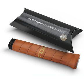 Pro Leather Tennis Grip | Brown | Adhesive Replacement Grip | Made in Germany