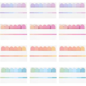 1440 قطعة علامات صفحة ملونة، علامات تبويب لزجة ملونة، LIOUCBD 24 علامة تبويب مؤشرة ملونة، علامات صفحة علامات تبويب مؤشرة لاصقة، أعلام أسهم لعلامة التبويب القراءة، تصنيف الملفات، دفاتر الملاحظات، علامات الكتاب، الإشارات المرجعية للصفحة in Kuwait