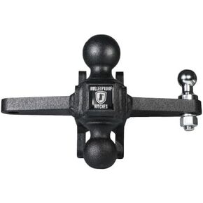 BulletProof Hitches Extreme Duty Sway Control Ball Mount Combinaion with 2" and 2-5/16" Solid Steel (Rated to 36,000 lbs)
