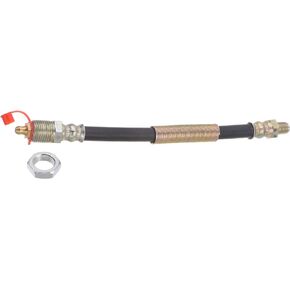 HARFINGTON M6x1mm Thread 7.87" Length Flexible Extension Grease Hose with Fixing Hex Screw Nut for Grease Gun Lubrication