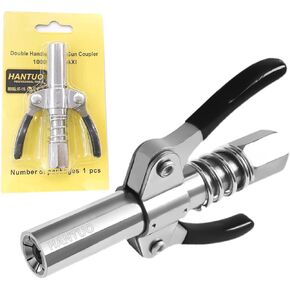 Grease Gun Coupler-Upgrade to 12000 PSI, Duty Quick Release Grease Couplers Strong Lock on Greases Gun Couplers, Compatible with All Grease Guns 1/8" NPT Fittings