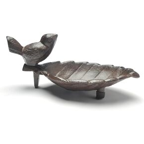 1PCS Bird Ashtray Metal Crafts Ornament Cast Iron Ashtray Creative Cast Iron Decorations Cast Iron Bird Feeder Creative Iron Tray Suitable for Office Home