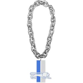 aminco Detroit Lions Throwback Logo NFL Fan Chain, Silver
