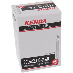 Kenda 12275011 أنبوب بريستا بصمام قابل للإزالة، 60 مم × 27.5 بوصة × 2.00-2.40