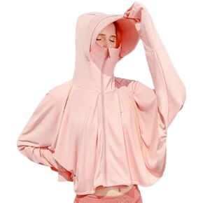 Women's Sun Protective Jacket Full Zip UPF 50+ UV Sun Protection Clothing Lightweight Long Sleeve Hoodie Sun Shirt