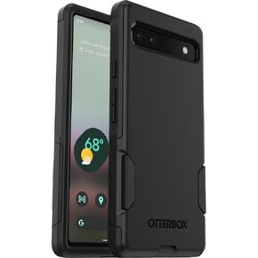 OtterBox Google Pixel 6A Commuter Series Case - BLACK , slim & tough, pocket-friendly, with port protection