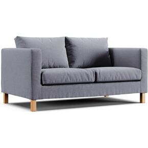 Comfort Works Custom Karlstad Sofa Cover, Slipcover Replacement for IKEA Karlstad Sofa (Loveseat - Ivory)