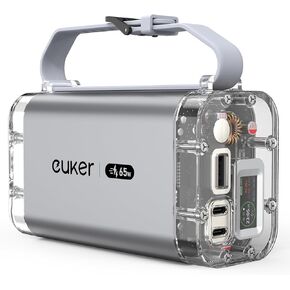 Power Bank 30000mAh 65W Laptop Portable Charger 3 Ports, IP67 with LED Lights and See-Through IPS Screen, Power Station Battery Pack for iPhone Series, Samsung, MacBook, Dell, ipad,etc