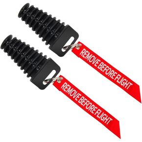 2PCS Muffler Exhaust Wash Plug, 2 Stroke Rubber Exhaust Silencer with Streamers, 0.6"-1.5" Muffler Exhaust Tail Pipe Plug, Exhaust Cleaning Plug for Most Motocross Bike (0.6"-1.5")