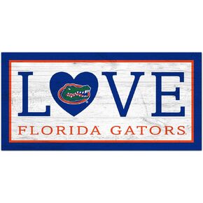 NCAA Florida Gators Unisex University of Florida Love sign, Team Color, 6 x 12