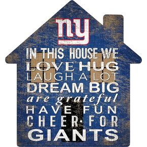 Fan Creations NFL New York Giants Unisex New York Giants House Sign, Team Color, 12 inch