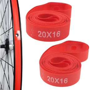 (Nylon,Not PVC) 2 Pack Bike Tire Liner, Anti-Scratched Bike Rim Strip Red Bicycle Rim Tape 700c 29 27.5 26 20 14 Inch for Road Bike MTB Mountain Bike Tube Protector Liner in Saudi Arabia