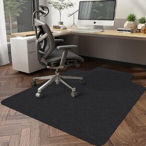 Abreeze Office Chair Mat for Hardwood/Tile Floor,35"x47" Rolling Computer Chair Mat Hard Floor Protector, Anti Slip, Self Adhesive and ECO Friendly, Floor Mat for Office/Home (Dark Grey)