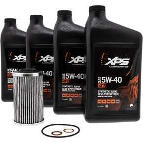 Can-Am Spyder 4T 5W-40 Synthetic Blend Oil Change Kit for Rotax 991 (SM5) 779247
