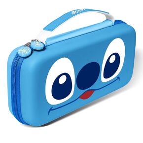 Xcitifun Carrying Case Designed for Nintendo Switch for Kids Girls Boys Cute Kawaii Travel Carry Bag for Switch / Lite / OLED 10 Game Cartridge Switch Protective Cover Carrying Cases - Animal Flash