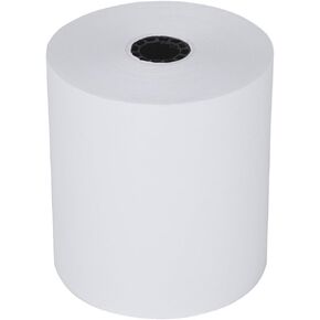 شريط لف ورق تسجيل نقدي حراري من RiteMade 54-200 POS مقاس 3 1/8 بوصة × 200 بوصة مع قلب 7/16 بوصة (50 لفة لكل علبة)