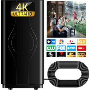 880+ Miles Long Range Antenna 2024, TV Antenna Indoor, Digital Antenna for Smart TV, HD Antenna for TV Indoor for 4K 1080p All Television Local Channels