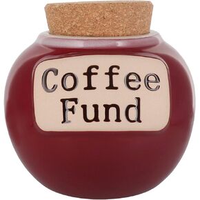 Coffee Gifts, Coffee Fund Piggy Bank, Coffee Money Jar, Coffee Lover Gifts