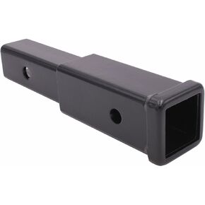 Heavy Duty Solid Shank 12 Inches Trailer Hitch Extension Built-in Reinforced Iron Bolt GTW 6000LBS TW 600LBS 12" Hitch Extender (12" Hitch Extension Heavy Duty Solid Shank)