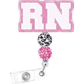 Plifal CNA Badge Reel Holder Retractable with ID Clip for Nurse Nursing Name Tag Card Cute White Certified Nurse Aid Alligator Clip Hospital Work Accessories
