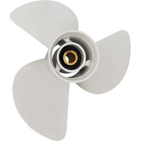 14×11-K Boat Aluminum Outboard Propeller for Yamaha 6E5-45954-00-EL - for Yamaha Outboard Engines 60HP 70HP 75HP 80HP 85HP 90HP 115HP 130HP Replace 6E5-45954-00-00，15 Spline Tooth
