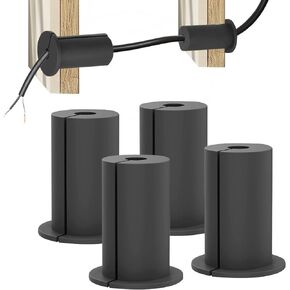 4PCS Wall Grommets for Starlink Cables, Wall Hole Cable Routing Kit, Feed Through Bushings Wall Grommets for 1" Wall Hole Protective Sleeve for Starlink Ethernet Cable Routers