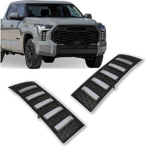Switchback White/Amber LED Front Fog Daytime Sequential Running Lamp Bumper Light LED Turn Signal Feature Compatible with Toyota Tundra 2022-UP Modular Bumper Fog Light Kit
