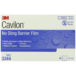 3M™ Cavilon™ No Sting Barrier Film 3344, 1ML 30/Carton, 4 Cartons/Case