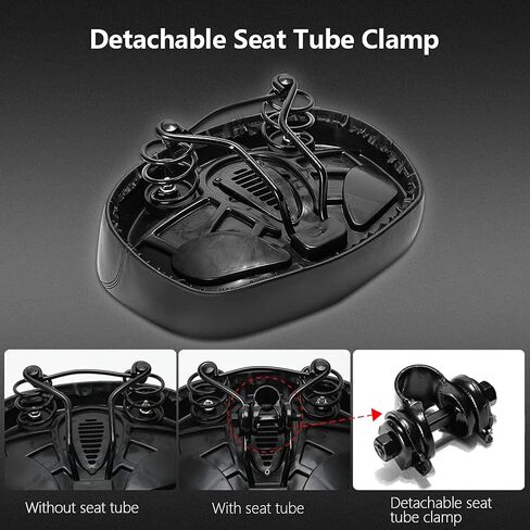 مقعد دراجة بدون أنف لراحة الرجل، مقعد دراجة عريض جدًا للنساء، سرج دراجة كهربائي كبير الحجم، سرج دراجة خالٍ من الأنف مقاوم للماء، مقعد دراجة عملي لركوب غير رسمي in Kuwait